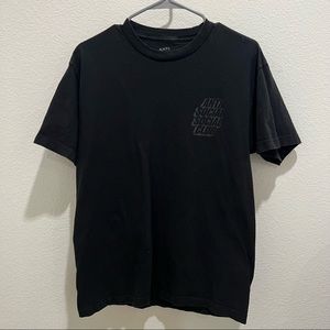 Anti social social club all black logo t-shirts